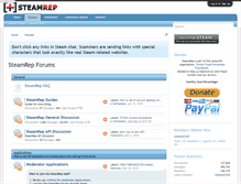 Tablet Screenshot of forums.steamrep.com
